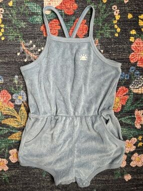 Little Co. by Lauren Conrad Blue Terry Romper, Size 3T